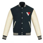 Men Varsity Wool and Leather Jacket