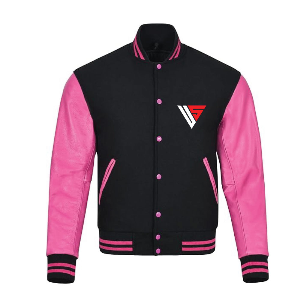 43 Men Varsity Wool and Leather Jacket - Image 1