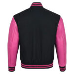Men Varsity Wool and Leather Jacket - Image 2