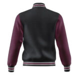 Men Varsity Wool and Leather Jacket - Image 2
